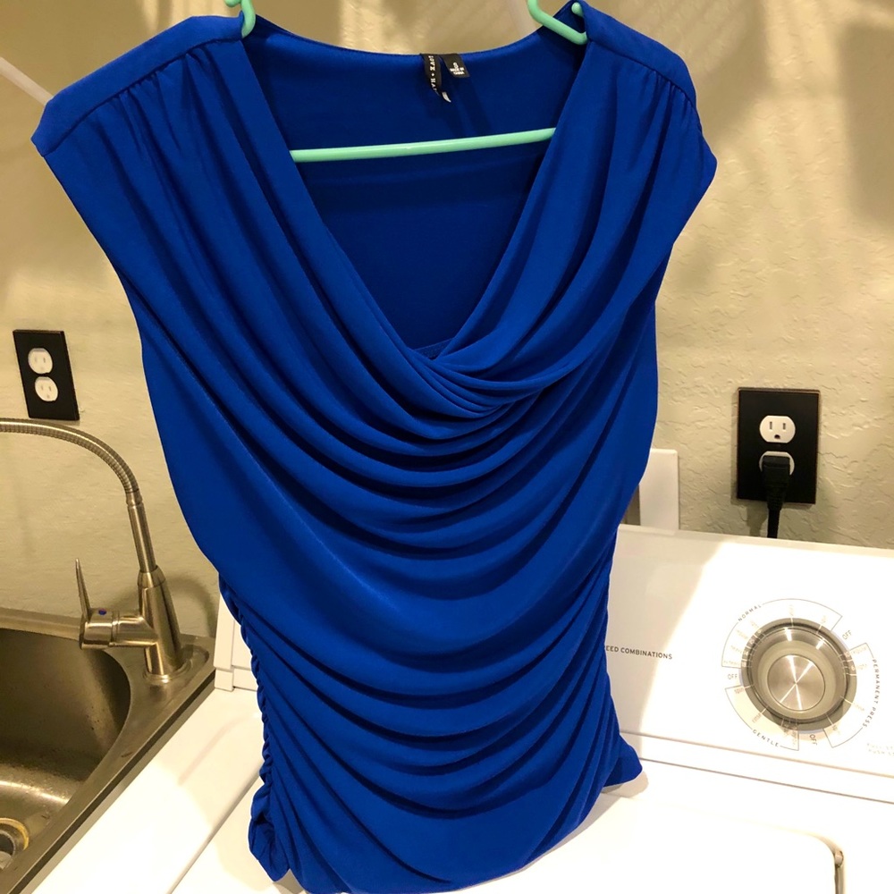 Women’s royal blue blouse